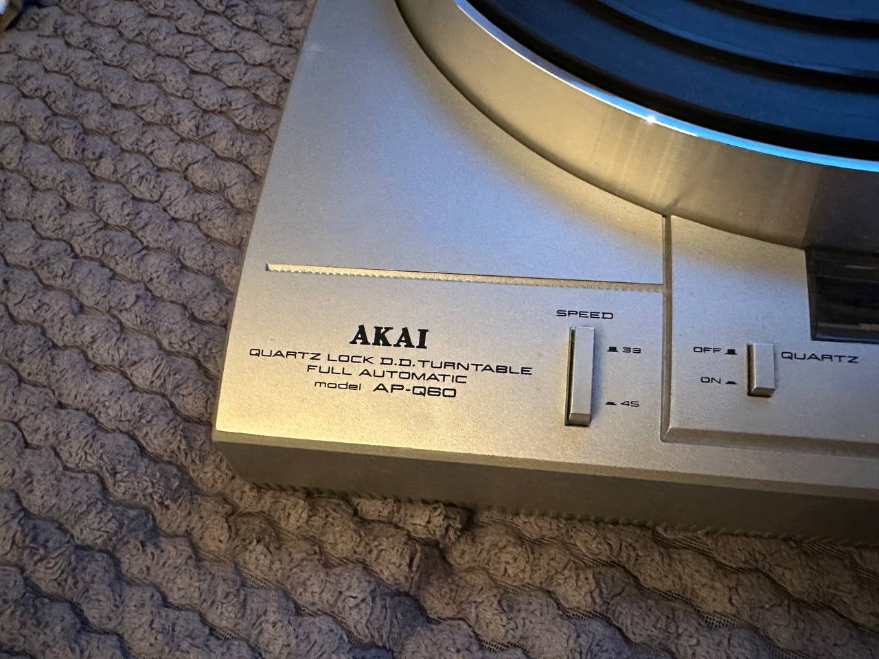 AKAI TURNTABLE 2024 D.D. AP-Q60 FULL AUTOMATIC TURNTABLE AS IS