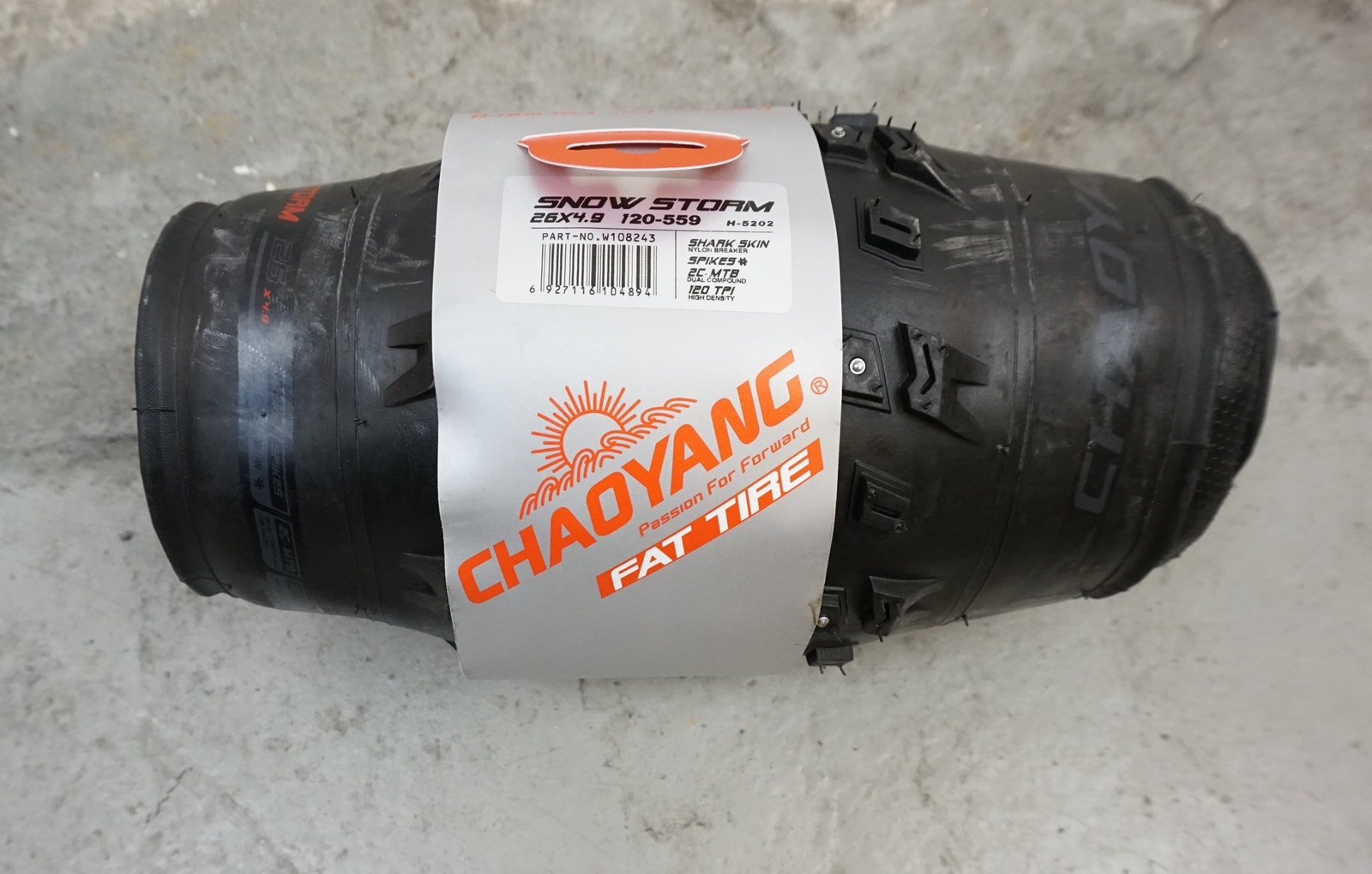 COPERTONE CHAOYANG 26X4.00 SNOW FAT BIKE RIGIDO NERO