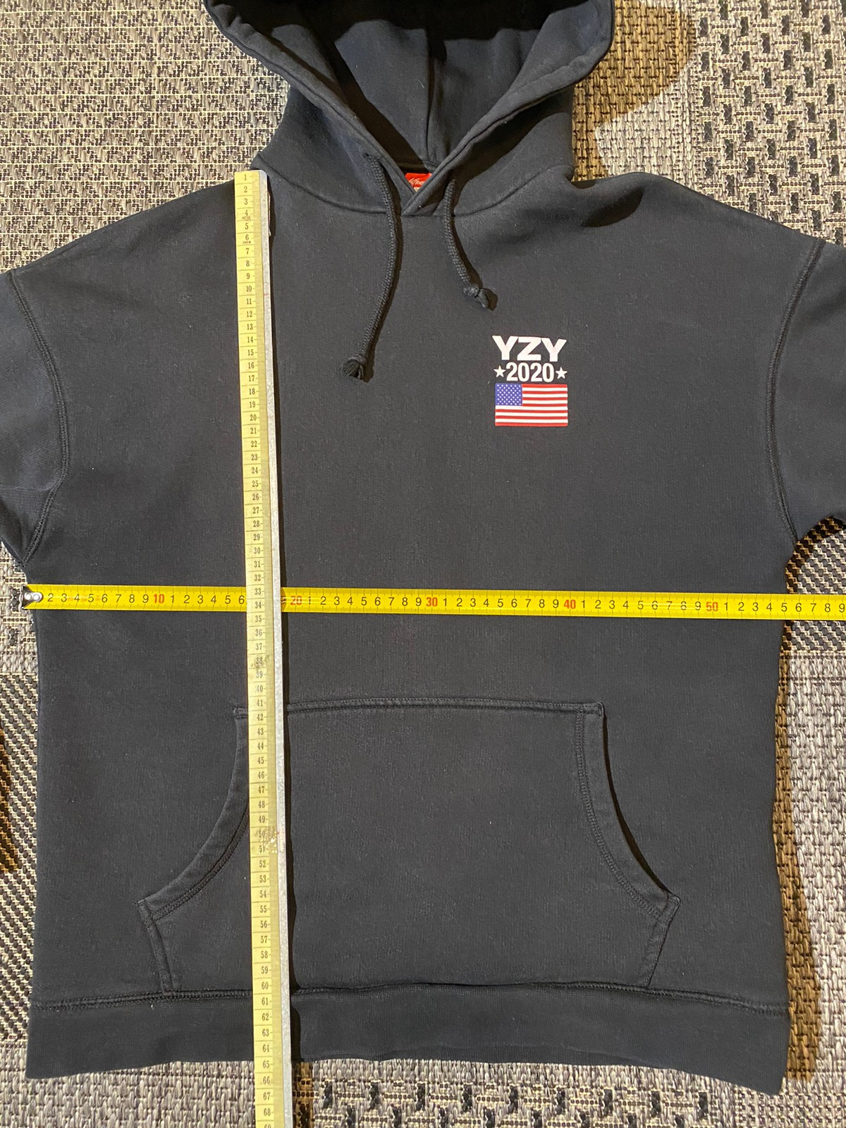 KREEM mens M YZY 2020 80 cotton hoodie black Tori