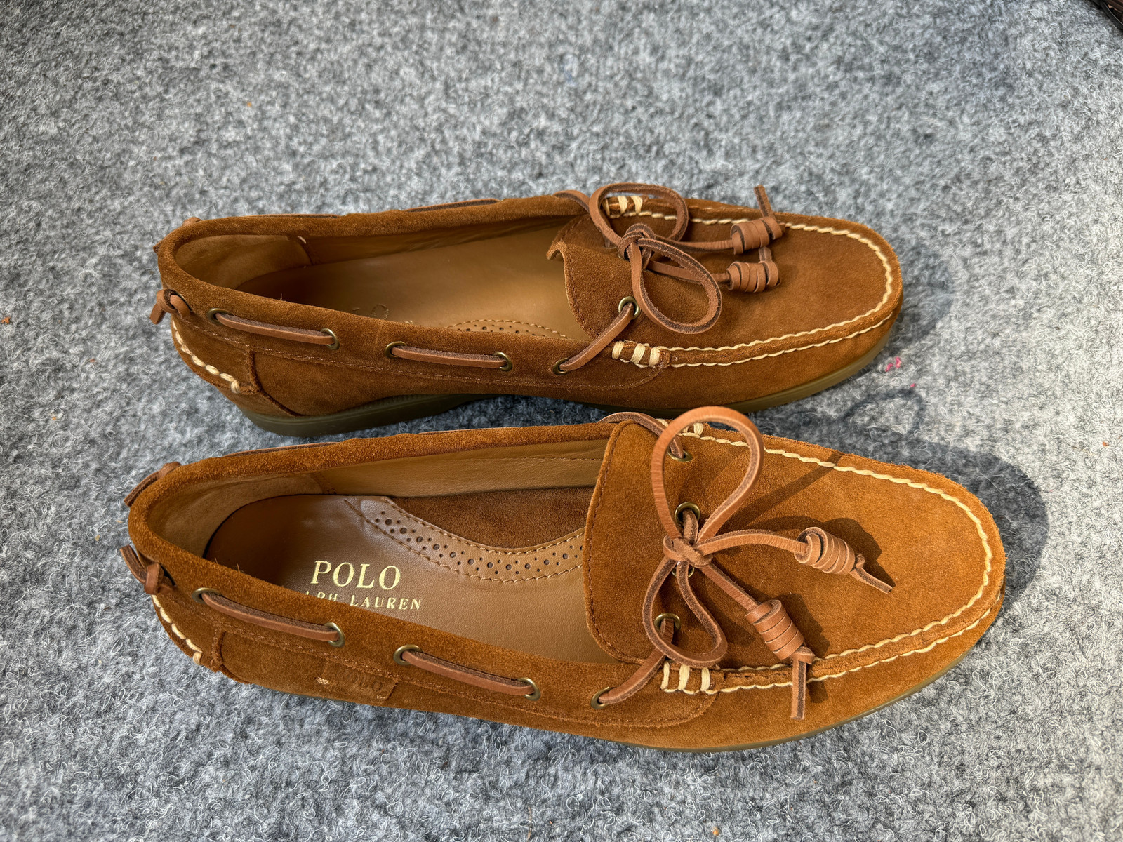 Polo Ralph Lauren Millard Suede Boat Shoe 42 Tori