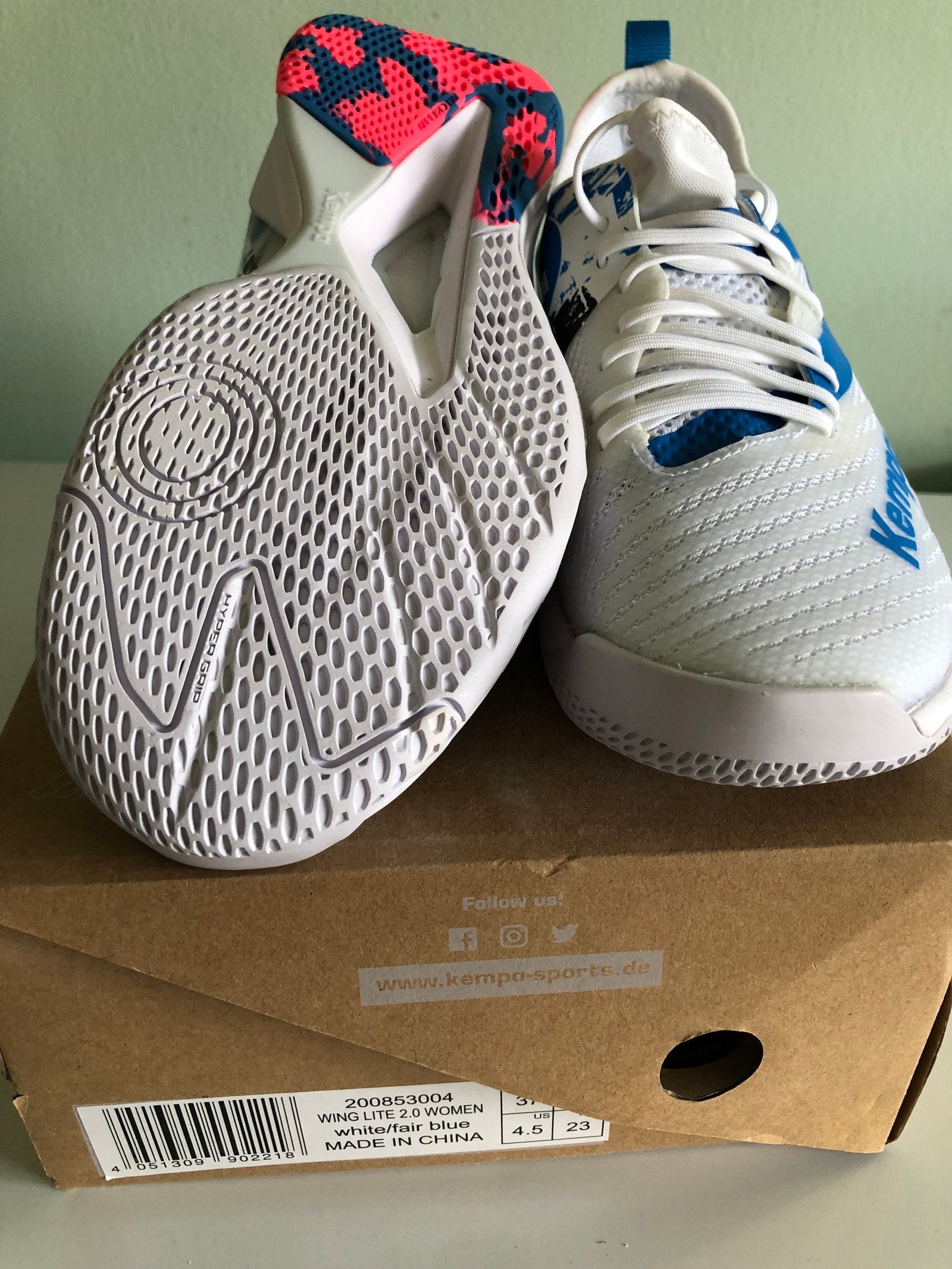 Kempa Wing とお Lite 2.0 white/fair blue 