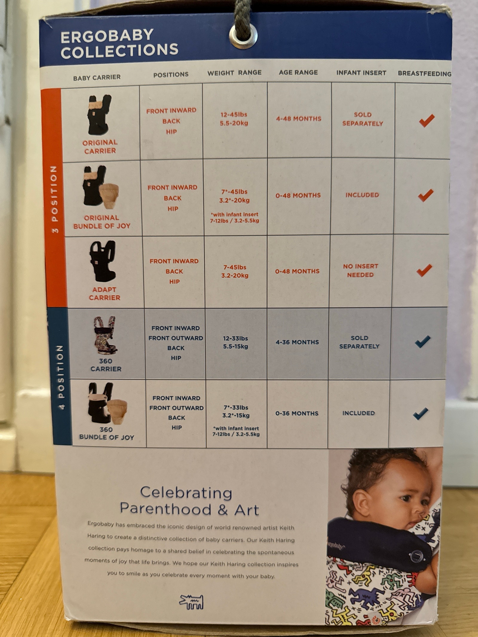 Ergobaby 360 kantoreppu Keith Haring Tori