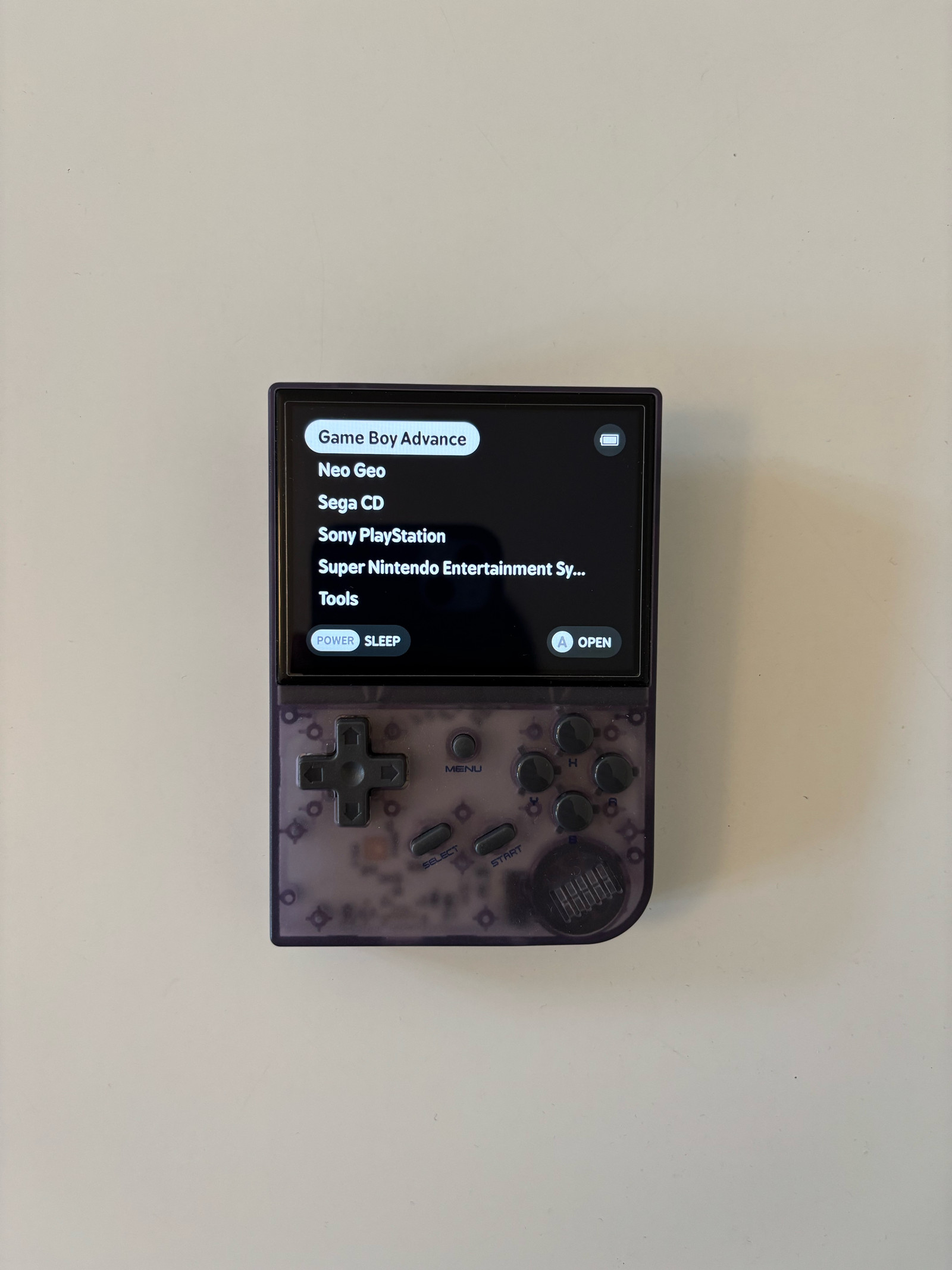 Anbernic RG35XX Transparent Purple | Tori
