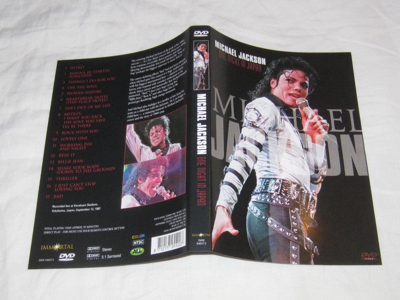 Michael Jackson One Night In Japan, This Is It Hollanti/Belgia DVD