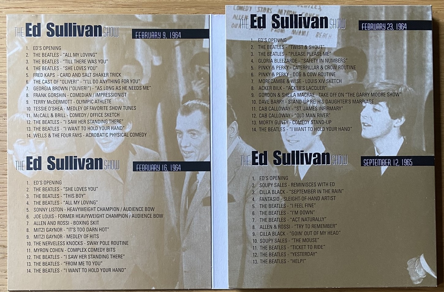 2-DVD The Beatles – The Four Complete Historic Ed Sullivan