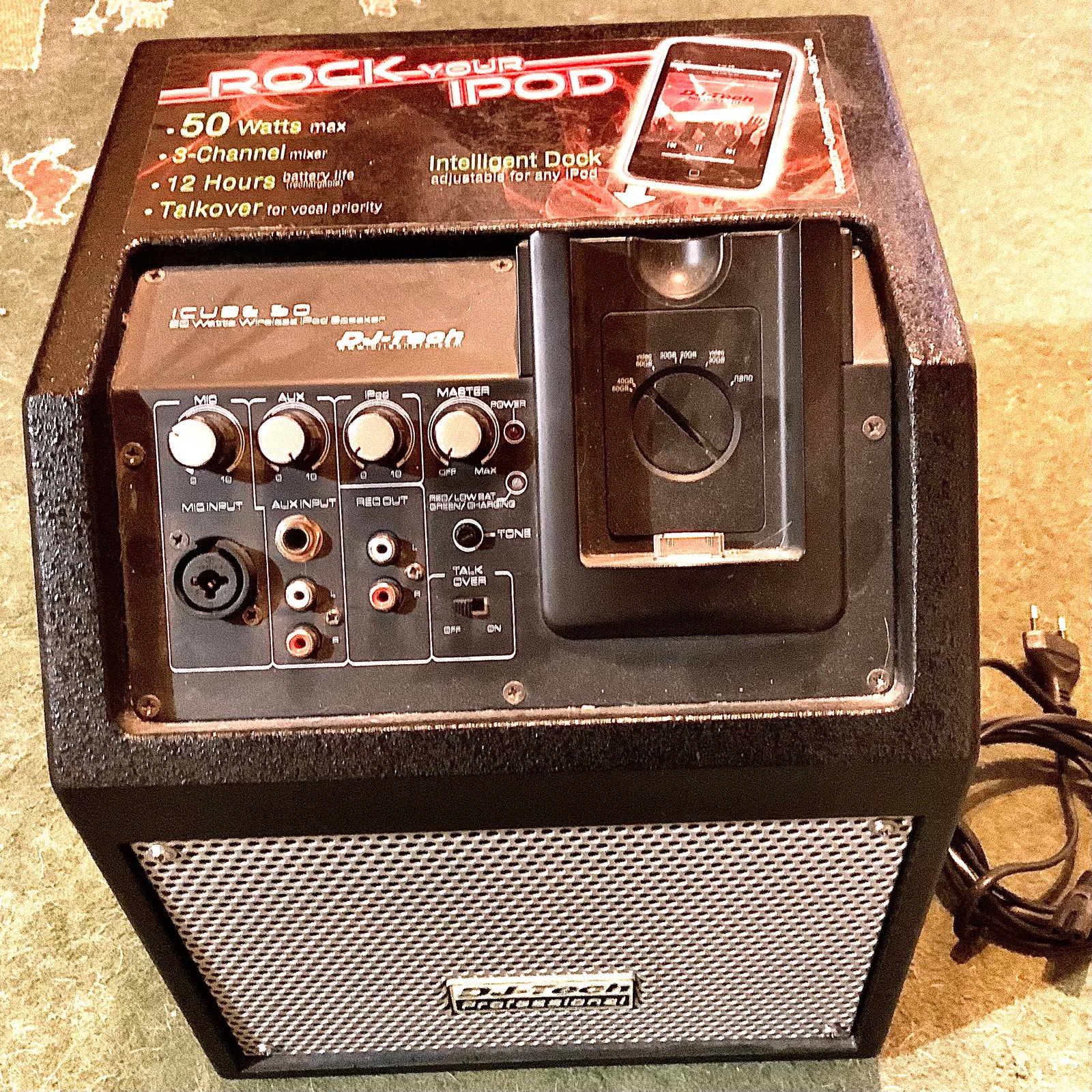 DJ-Tech iCube 50 Powered PA Speaker for Ipod, TEE TARJOUS | Tori