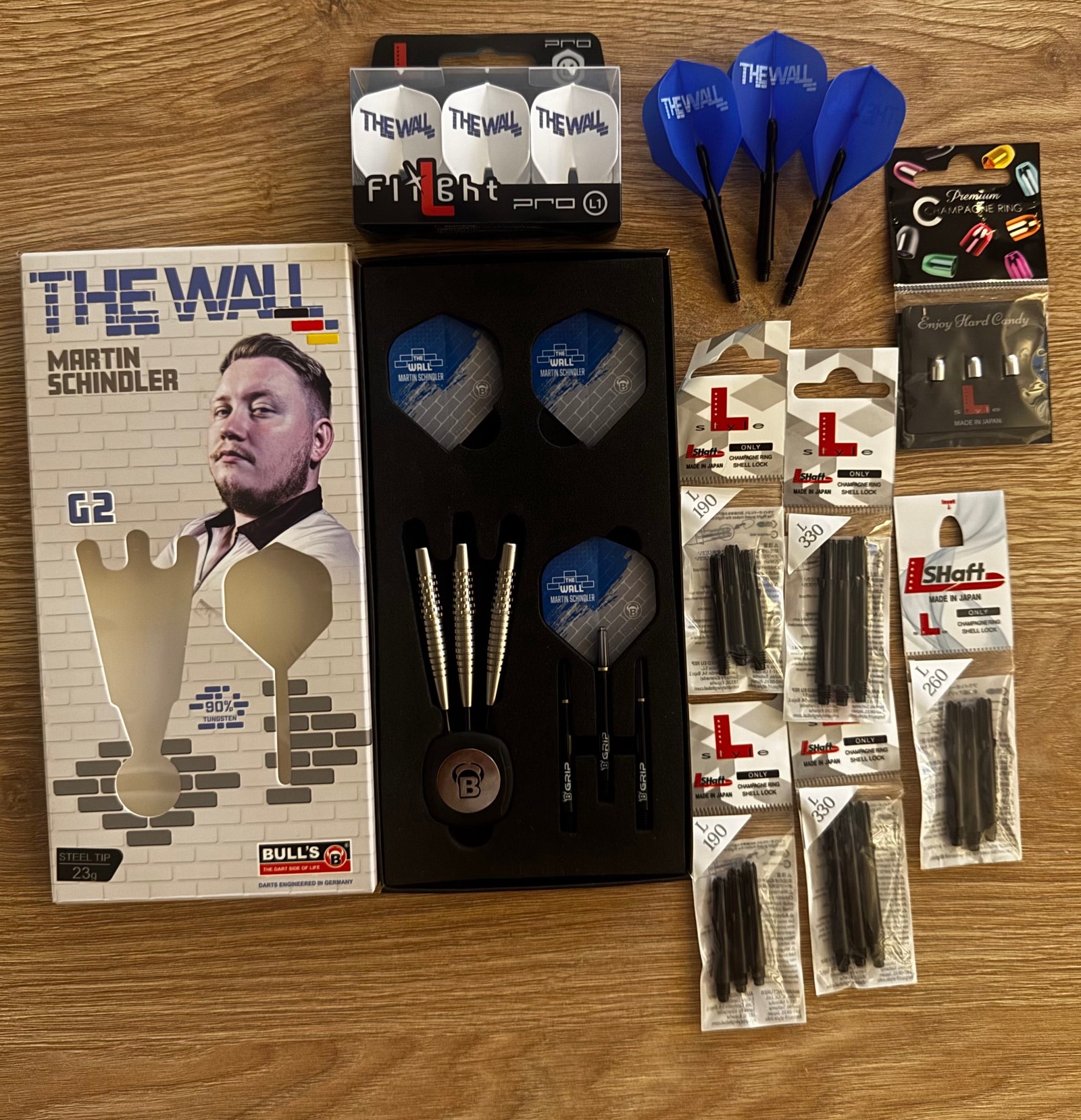 Martin schindler g2 darts tikat 23g + l style setti | Tori