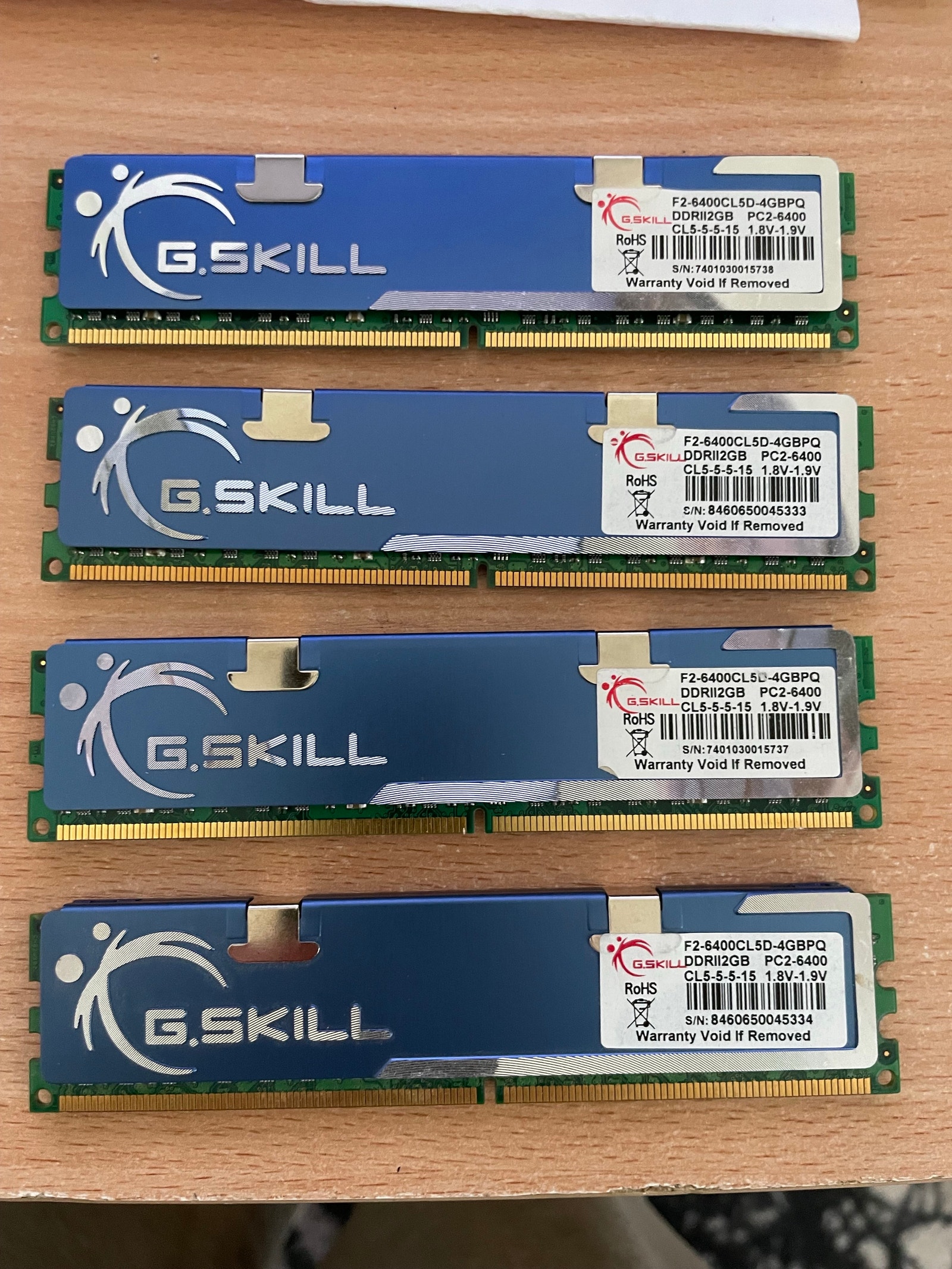 G.Skill F2-6400CL5D-4GBPQ pas cher