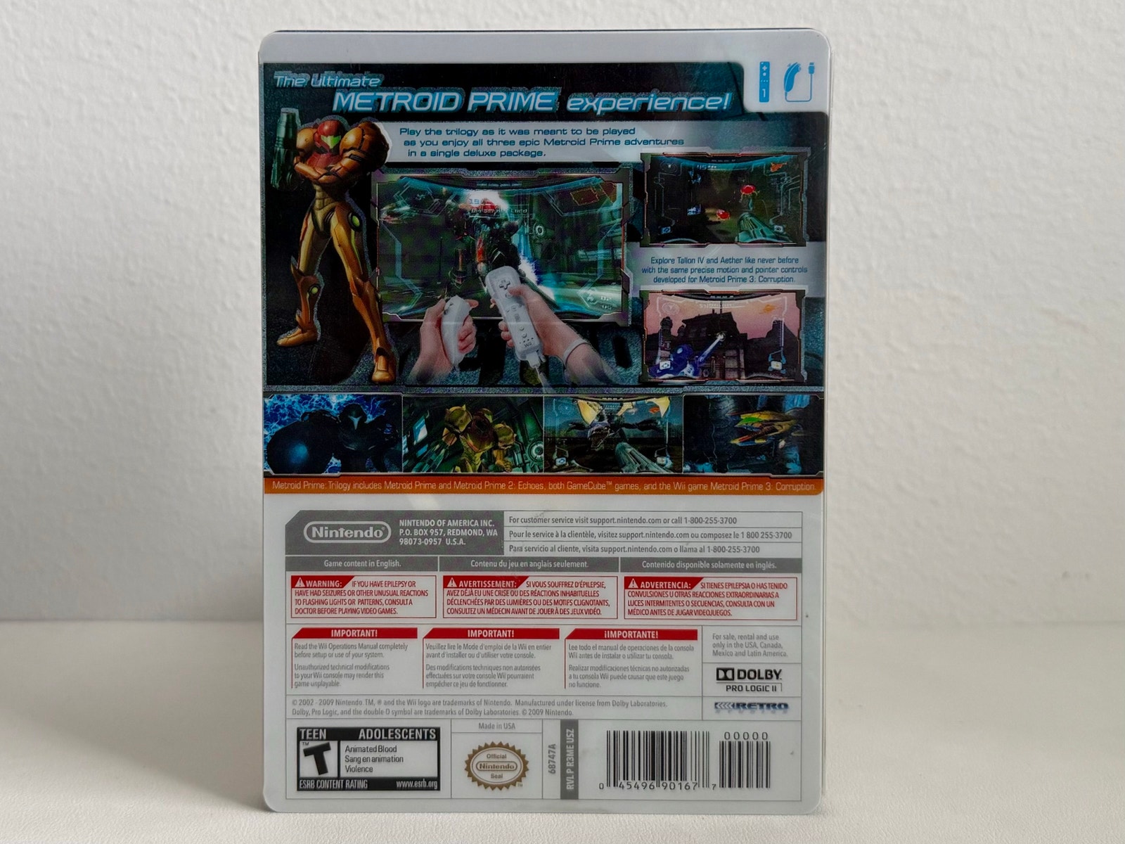 Metroid Prime Trilogy - Édition Collector Pour Wii (Version Italienne) - En Très Bon état