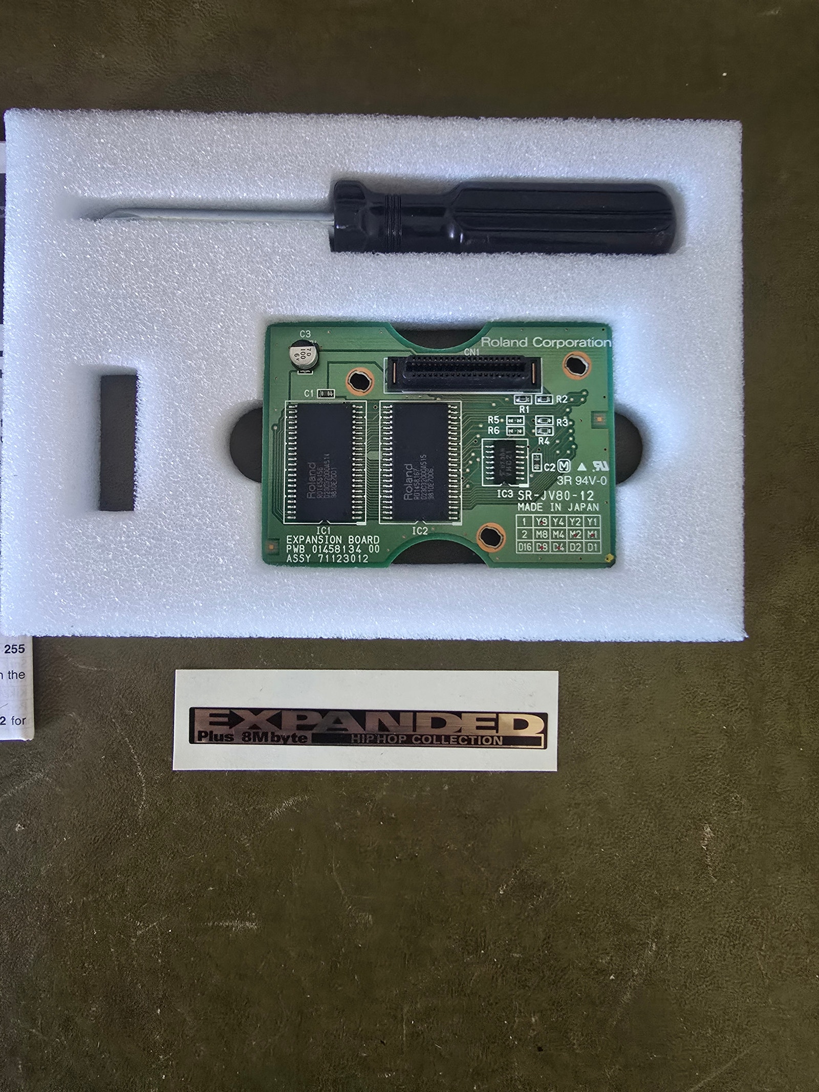 Roland ~ Expansion Board ~ SR-JV80-12 ~ Hip Hop Collection ~ Made 
