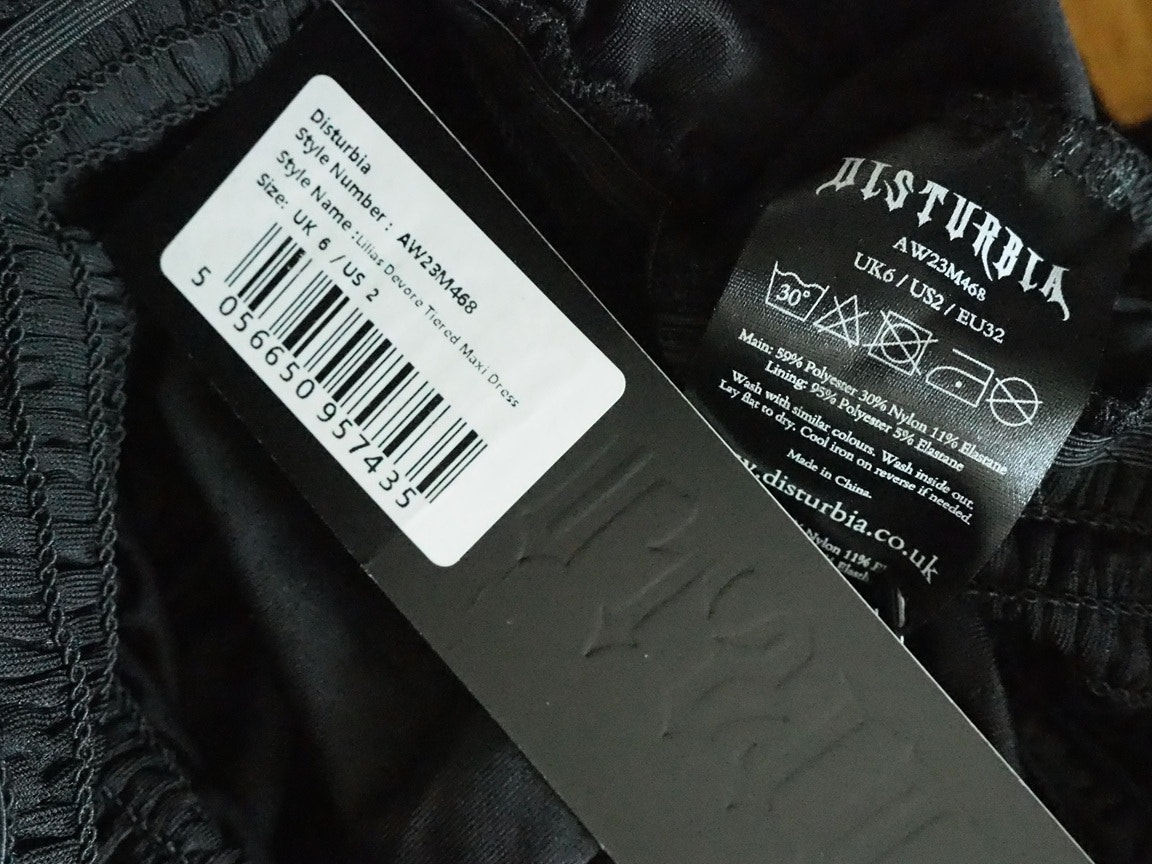 Disturbia Lilias Devor Tiered Maxi Dress 34 | Tori