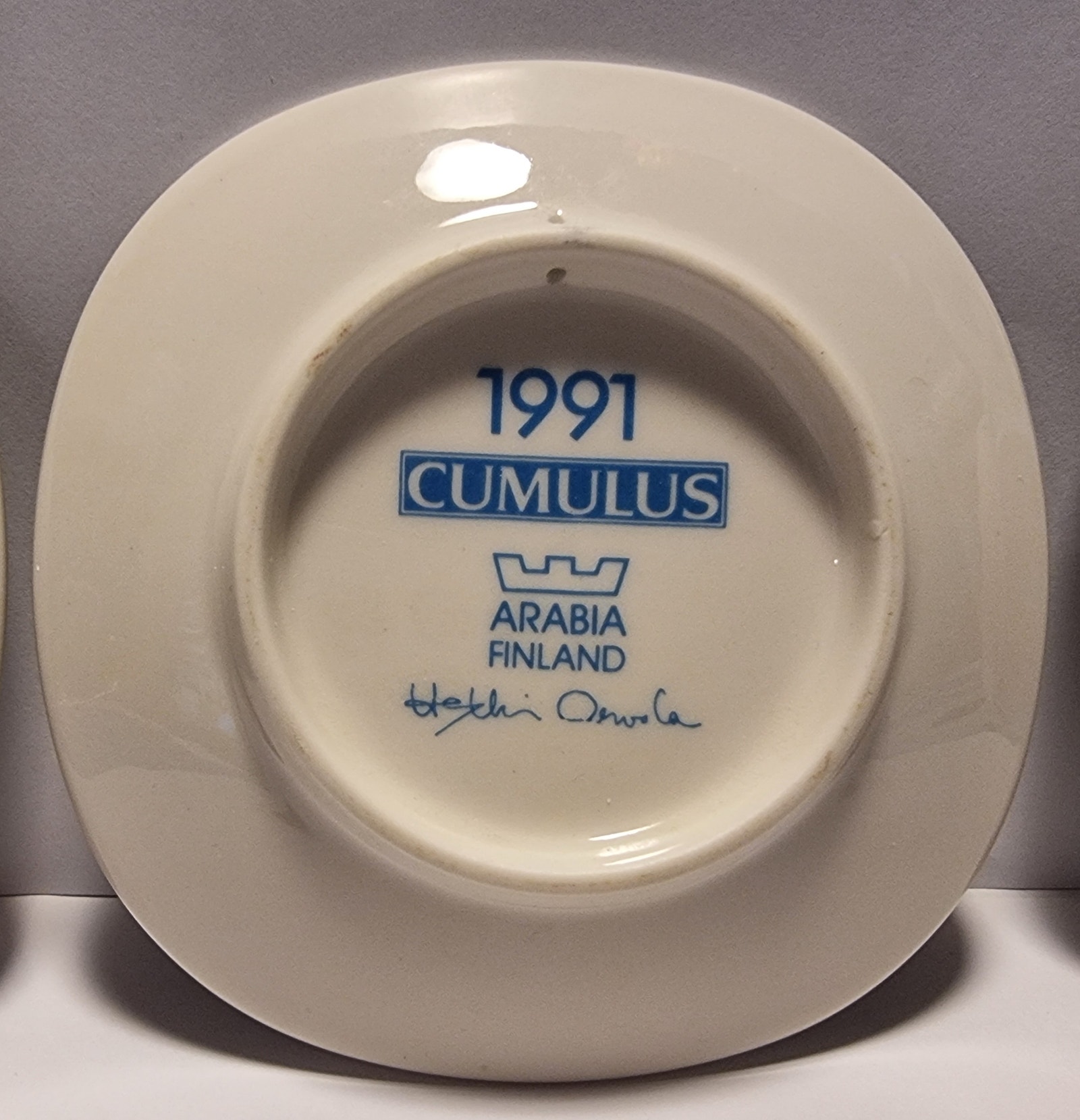 ARABIA CUMULUS lautaset 1990-92 | Tori