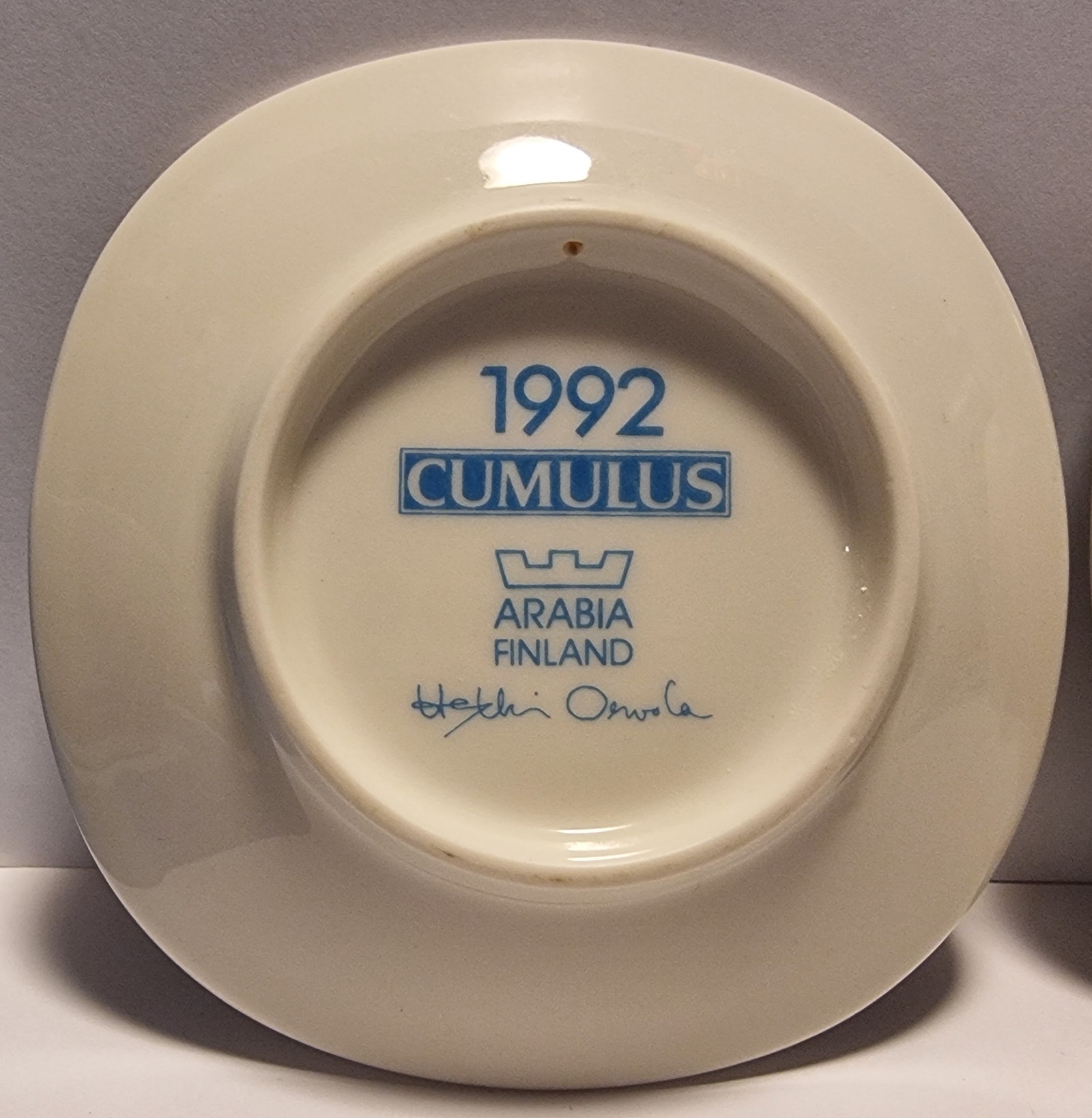 ARABIA CUMULUS lautaset 1990-92 | Tori