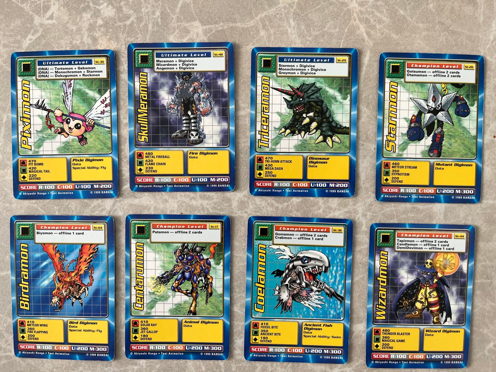Digimon 1999 bandai kerilykortit 10 kpl | Tori