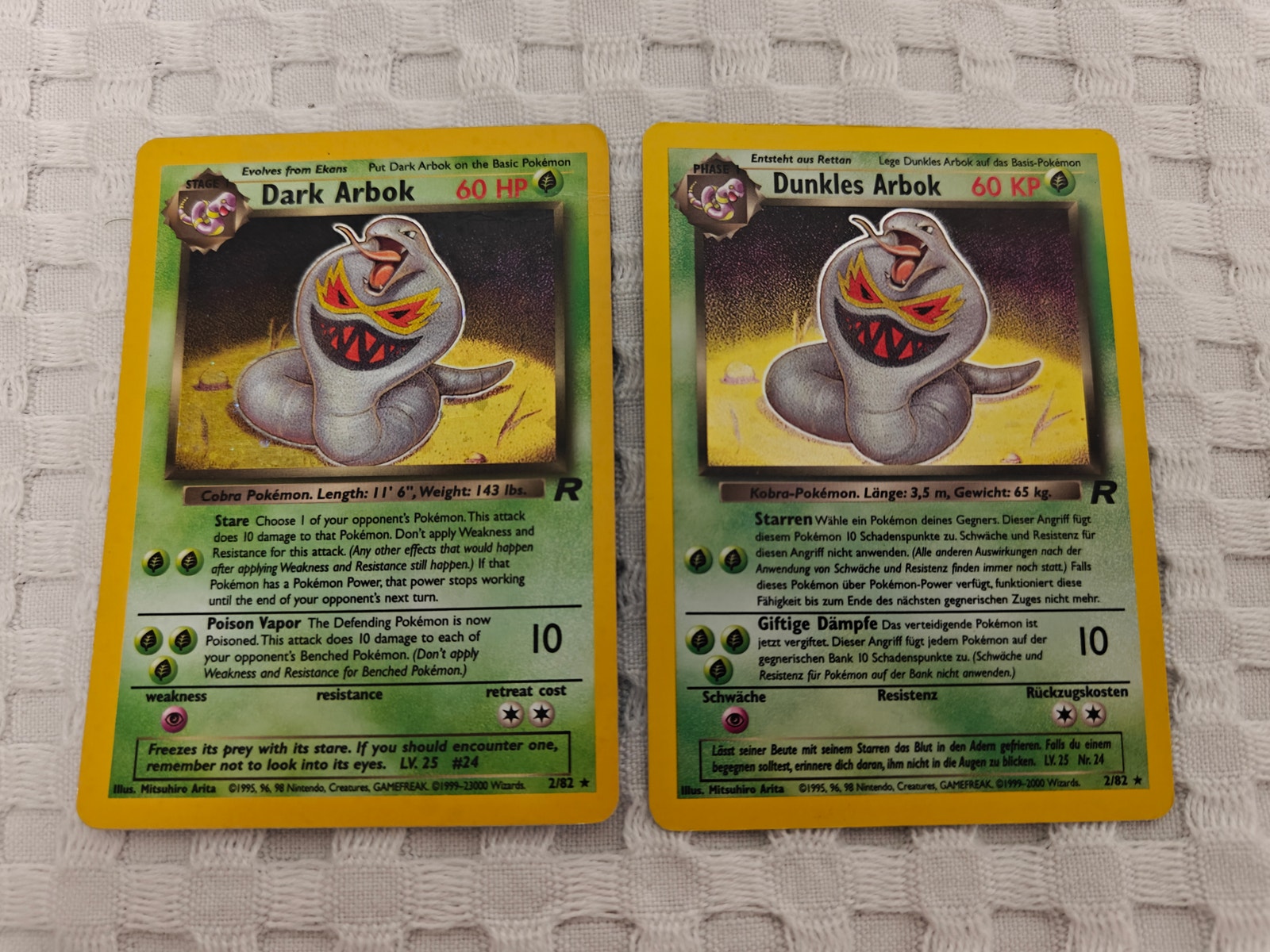 Dark Arbok Team Rocket Holo Pokemon kortit 2/82 | Tori