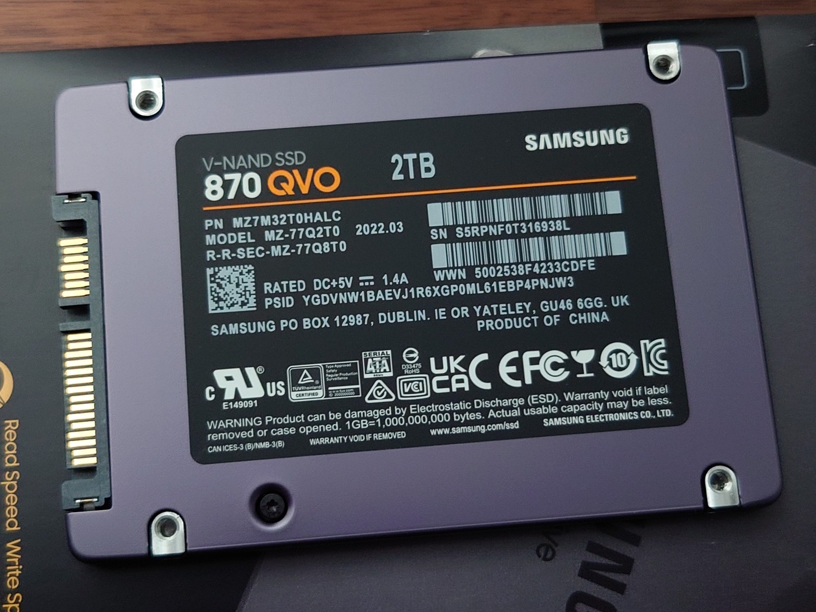 2TB Samsung 870 QVO SSD 2.5
