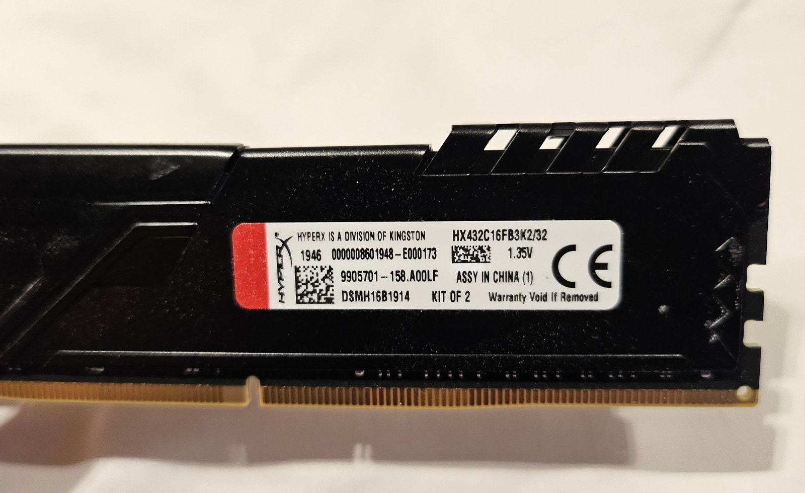HyperX Fury DDR4 RAM-muistit 32GB (2x16GB) 3200MHz Cl16 | Tori