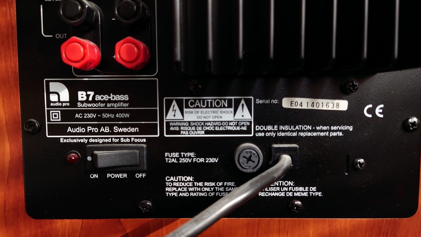 Audio Pro B7 ace-bass 400W subwoofer | Tori