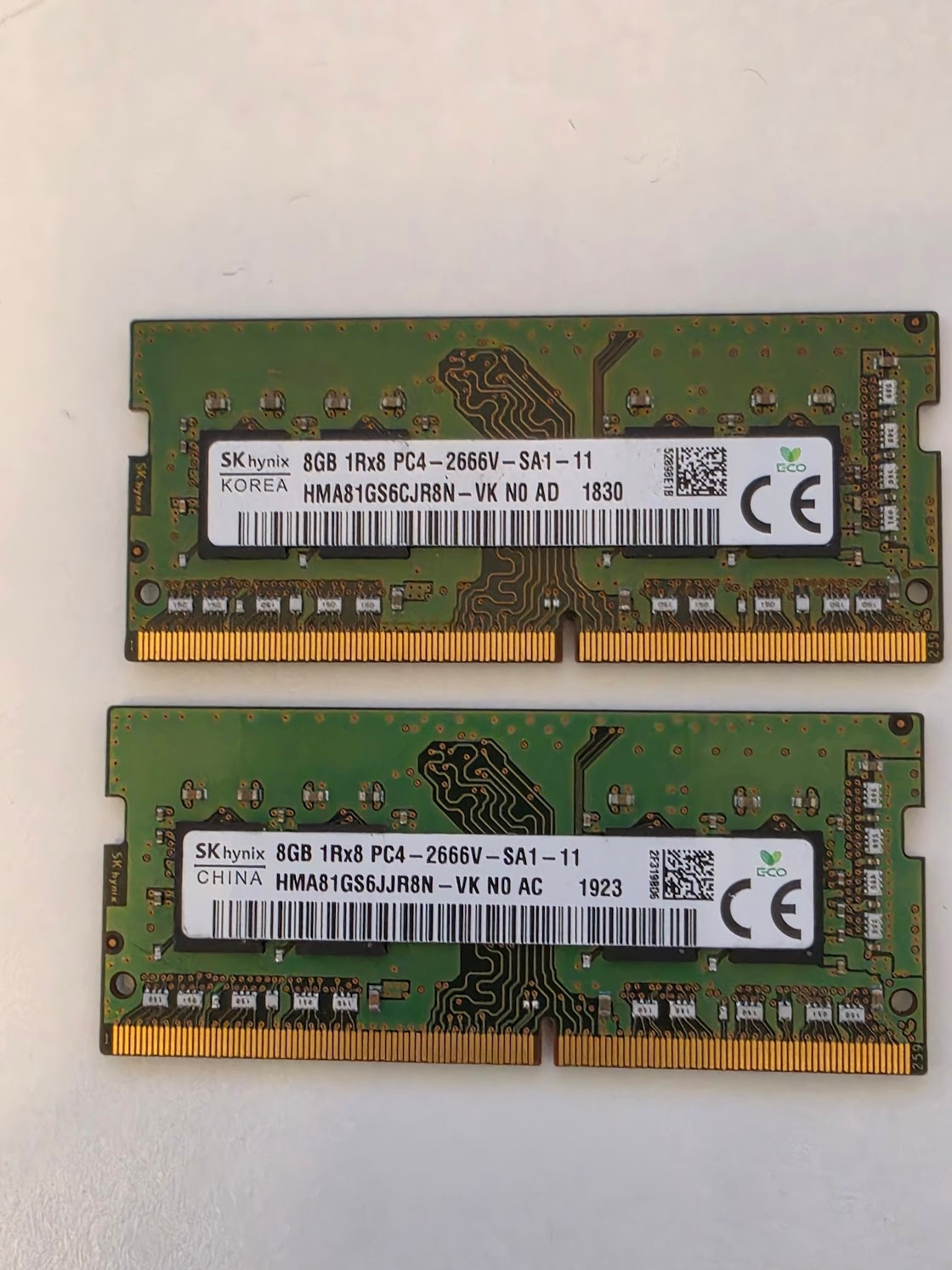 16GB(2x8GB) DDR4 SK Hynix 2666MHz SO-DIMM Läppäriin | Tori
