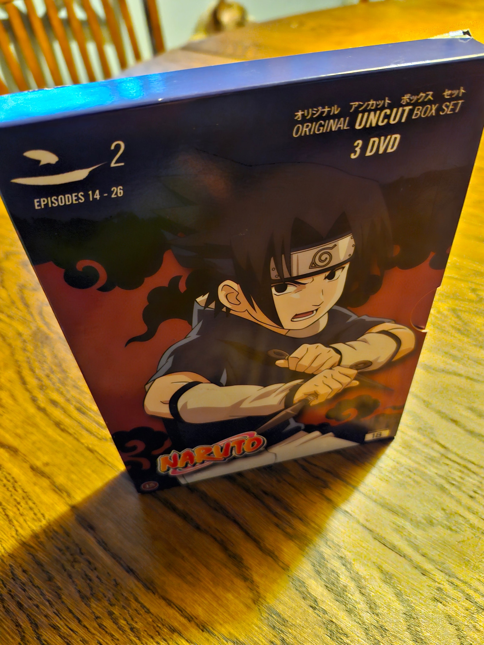 Naruto Original Uncut Box Set 2 DVD-boksi (jaksot 14–26, 3 DVD) | Tori
