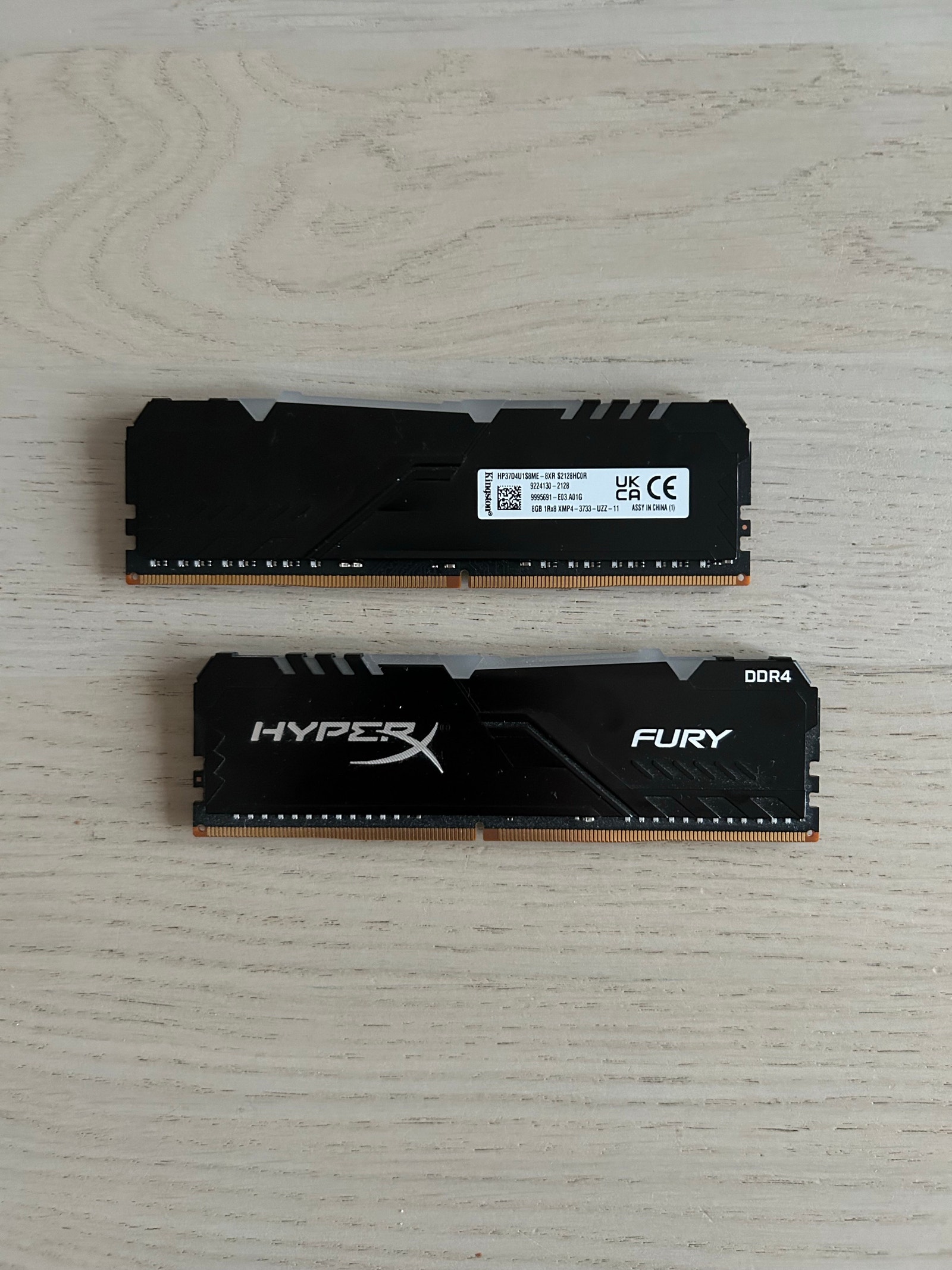HyperX 16GB (8GB×2) DDR4-3733MHz Kingston HyperX Fury 16 GB (2×8 GB) DDR4-3733 | Tori
