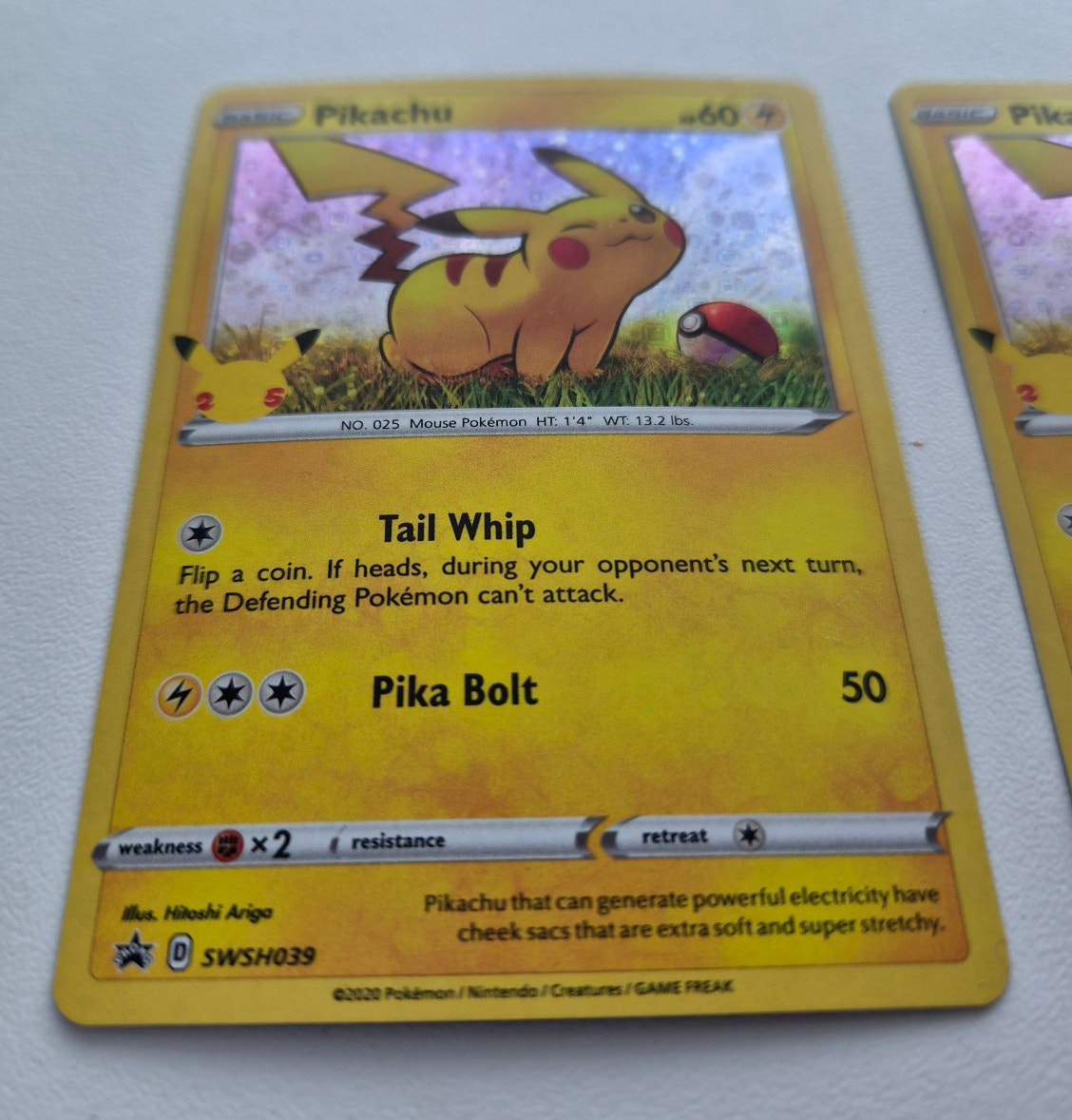 pikachu pokemon card swsh039 Miscellaneous Cards & Products (General Mills Promo) #SWSH039  Orb Sports Cards & Collectibles Evolves from null Type If heads GALAXY HOLO Pikachu SWSH039 Pokemon