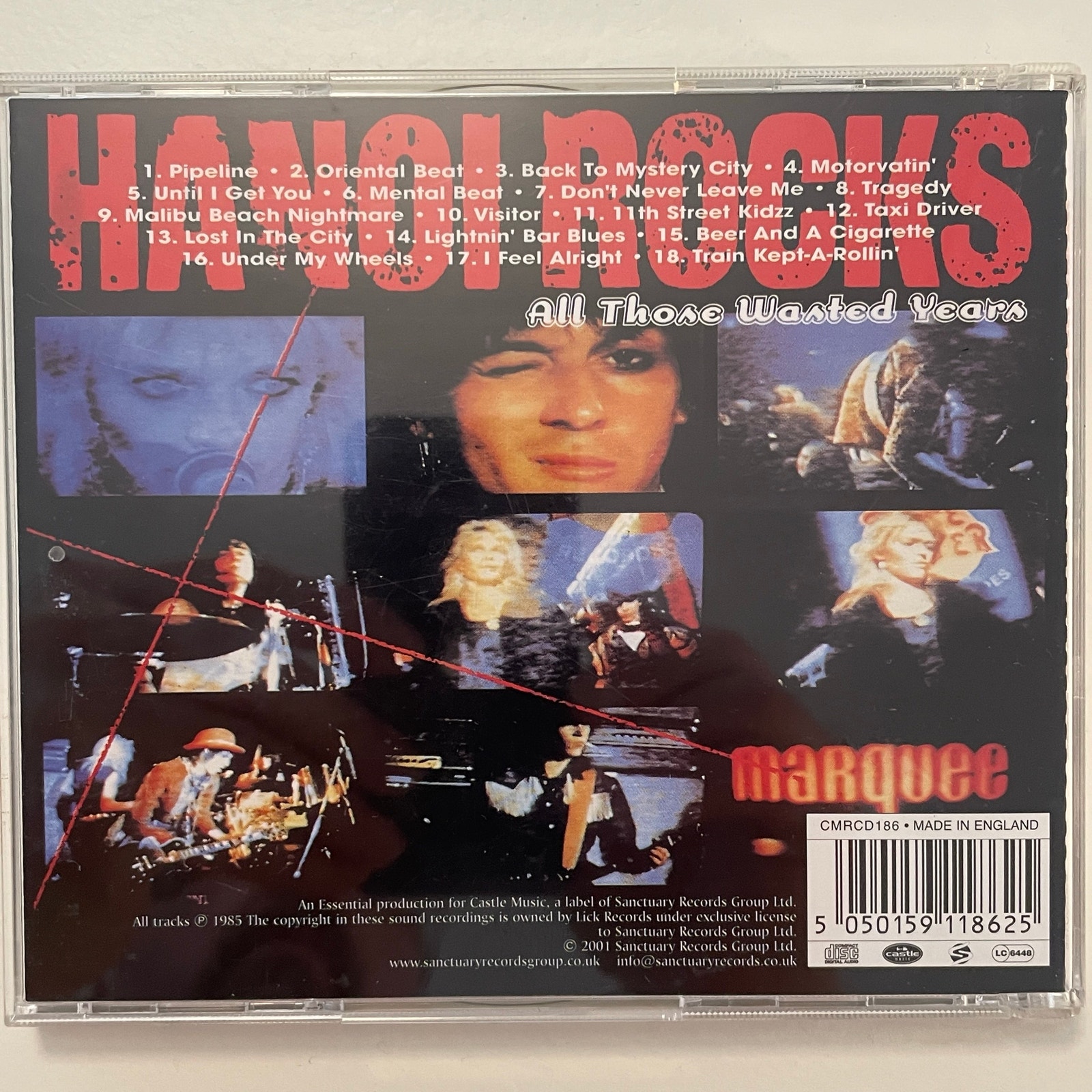 HANOI ROCKS All Those Wasted Years. UK 2001 | Tori