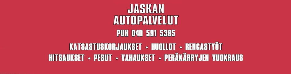 Kaupan Jaskan Autopalvelut bannerikuva