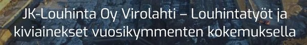 Kaupan JK-Louhinta Oy  bannerikuva