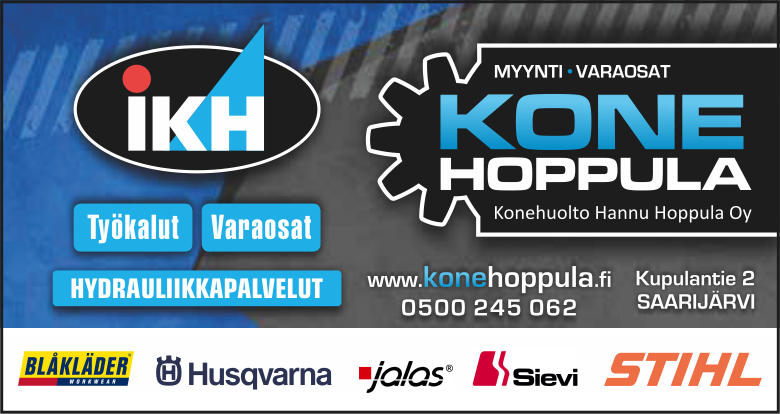 Kaupan Konehuolto Hannu Hoppula Oy (KoneHoppula) kansikuva