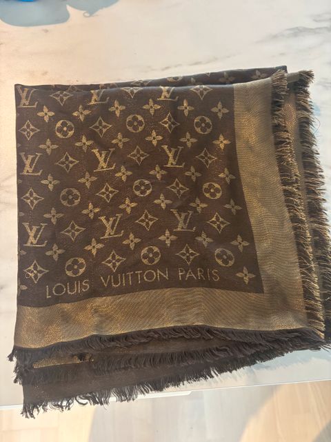 LOUIS VUITTON ベージュ ネクタイ　中古美品　格安 LOUIS VUITTON ルイヴィトン ネクタイ モノグラム ピンク