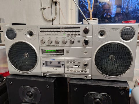 Ghetto Blaster Philips D 8614 – Pour Pièces – état Non Fonctionnel