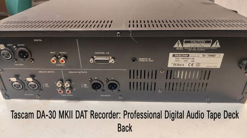 Used Tascam DA-30 MK II DAT recorders for Sale | HifiShark.com