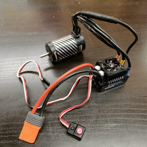 HobbyWing QuicRun Fusion SE 1200KV 40A 2in1 ESC + Motore, Per Auto RC 1:10, Spina T