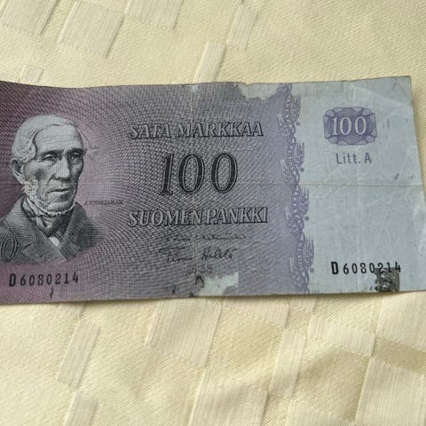 Suomen Pankki 100 Markkaa seteli 1963 2kpl | Tori