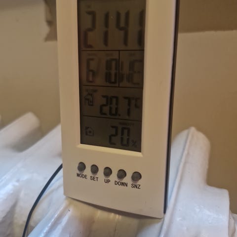 L mp mittari Kosteusmittari Ja Ilmanpaine Puukehyksess Tori