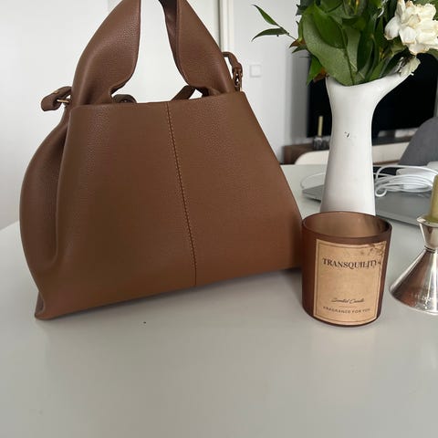 Polène nahkainen käsilaukku naiset ruskea | Tori