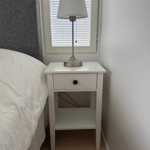 2 White Bedside Tables with Storage | Tori
