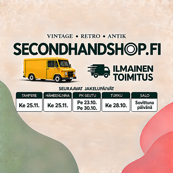 www.secondhandshop.fi - ILMAINEN TOIMITUS pk-seudulle 23.10.