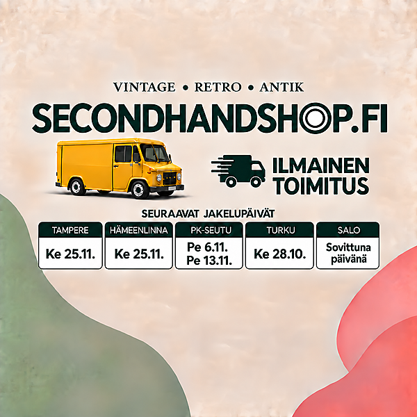 www.secondhandshop.fi - ILMAINEN TOIMITUS pk-seudulle 11.6.