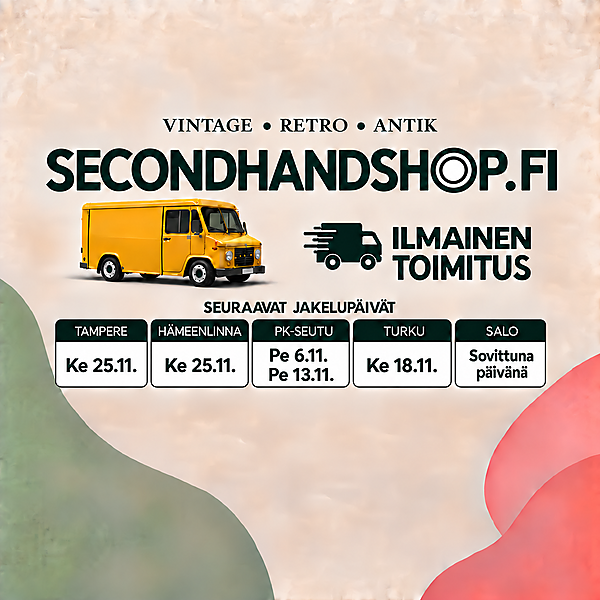 www.secondhandshop.fi - ILMAINEN TOIMITUS pk-seudulle 13.11.