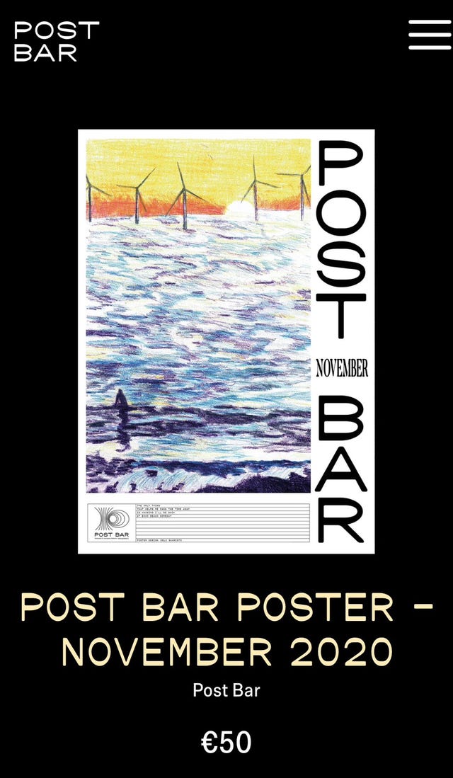 Post bar juliste Tori