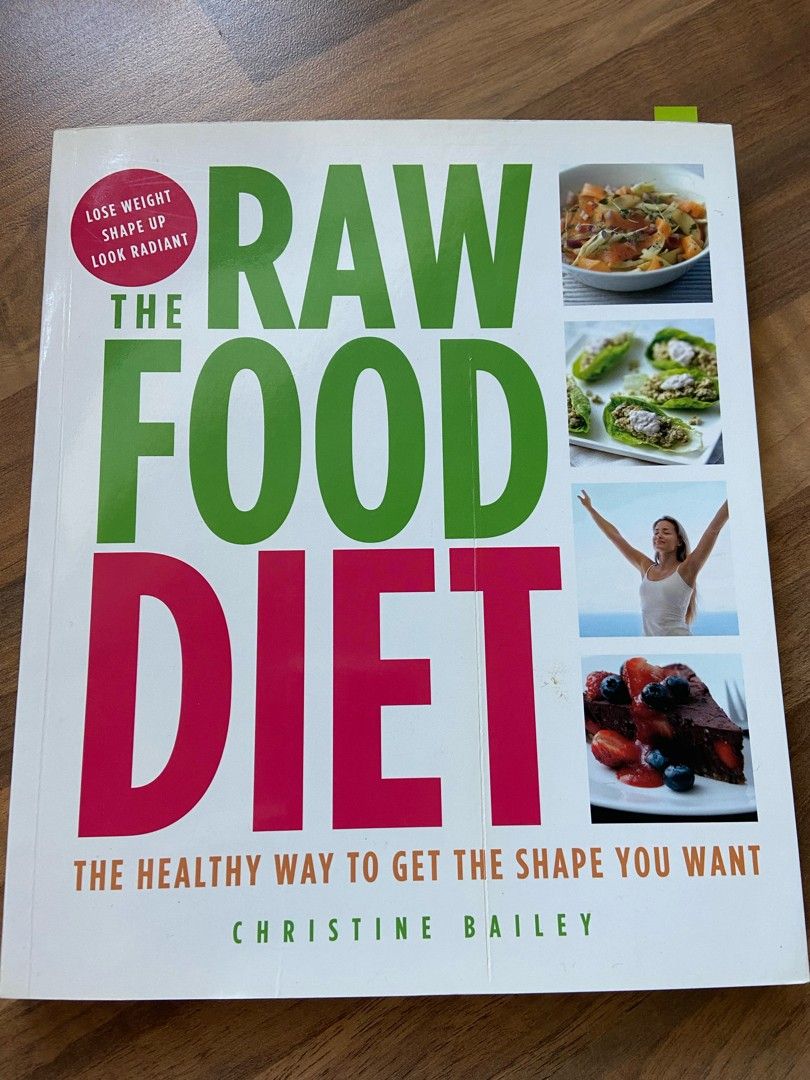 Kirja Raw Food Diet, erinomainen kunto