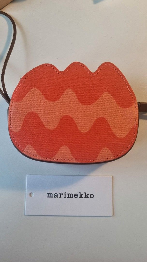 Marimekko Lokki pouch puna-oranssi