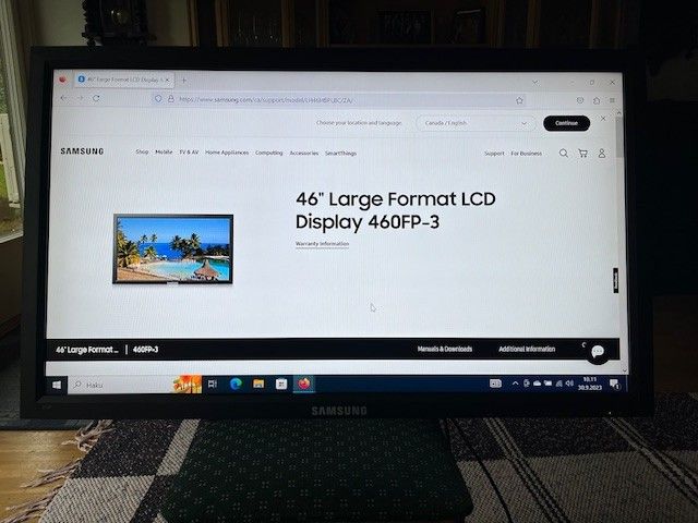 Samsung hb46ps 46" näyttö