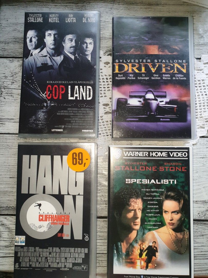 VHS: Cop Land + Driven + Cliffhanger + Spesialisti
