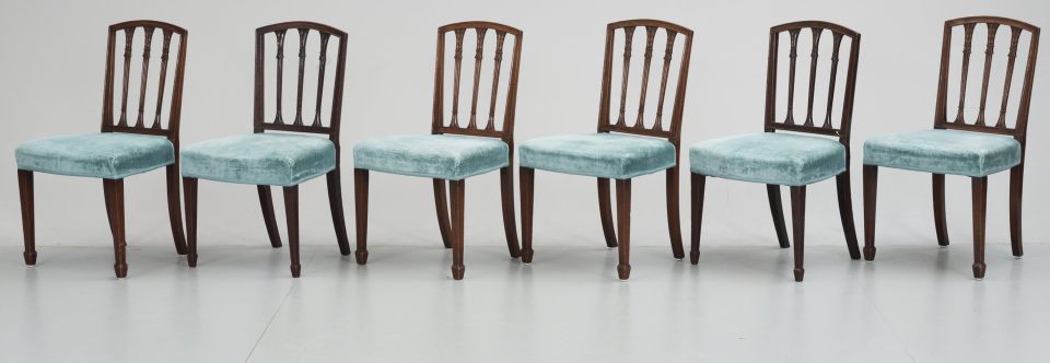 Ruokasalin tuolit, 1800-luku, 6 kpl