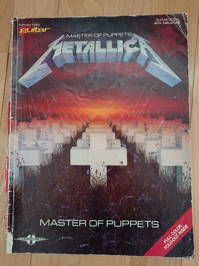 Metallica - Master Of Puppets nuottikirja