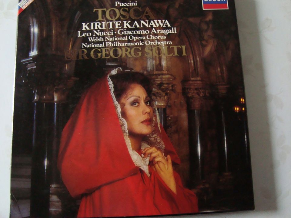 LP levy PUCCINI TOSCA KIRI TE KANAWA