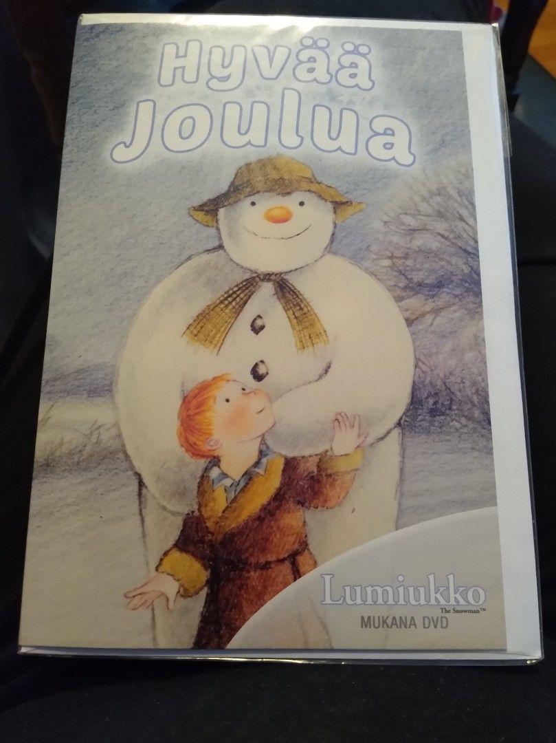 Lumiukko dvd + joulukortti ja kirjekuori